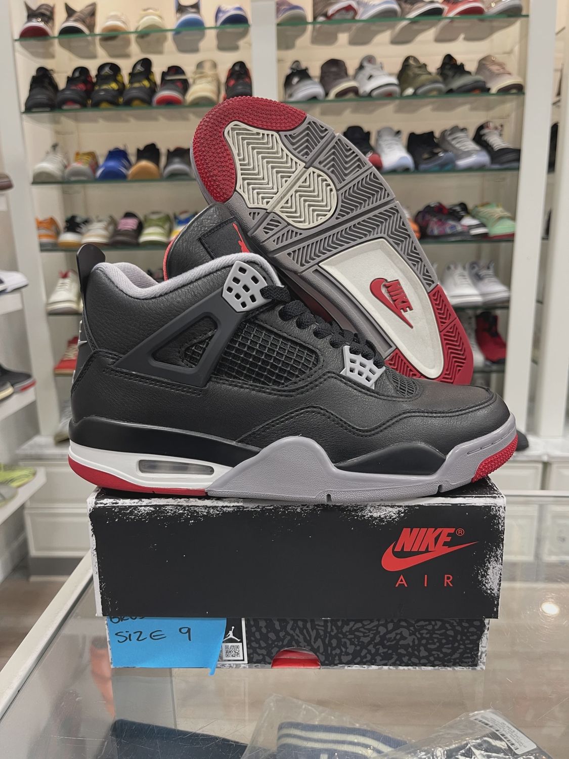 Air Jordan 4 Retro Black Red Reimagined • Pre-Owned [5902]