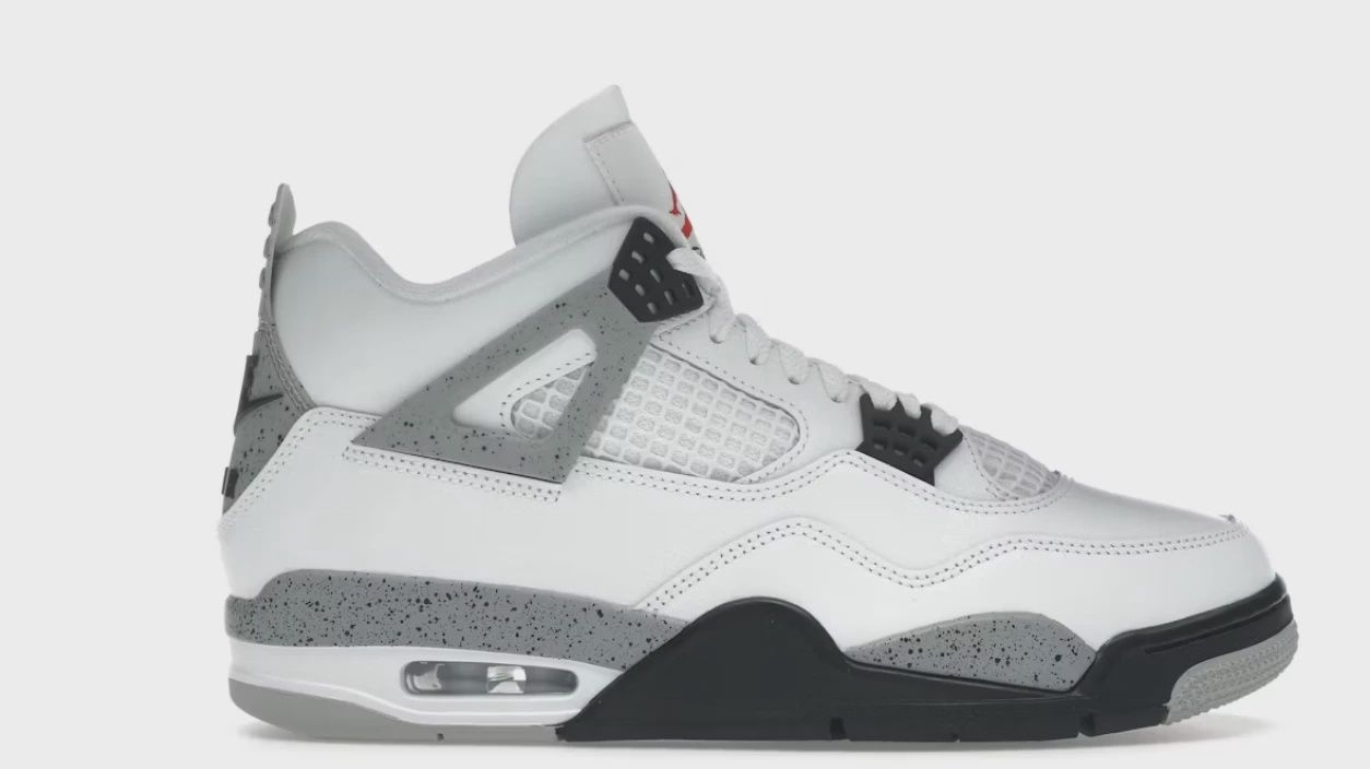 Jordan 4 Retro White Cement (2025) • Brand New [2275]