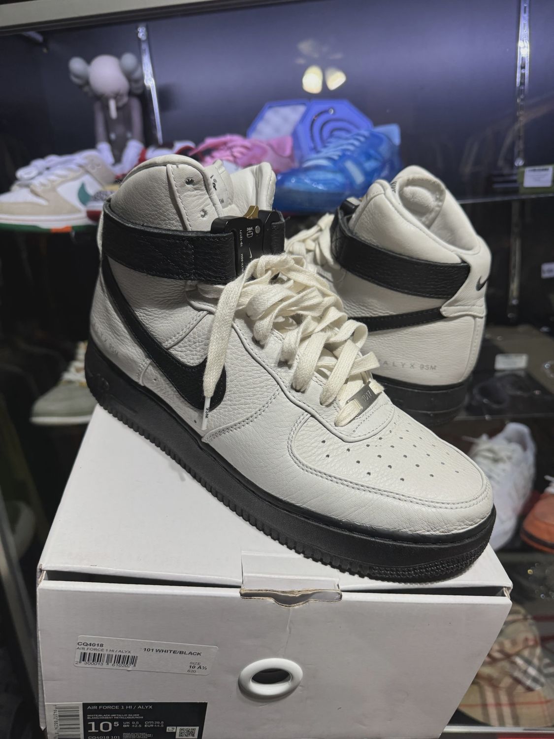 Nike Air Force 1 High 1017 ALYX 9SM White Black • Pre-Owned [7509]