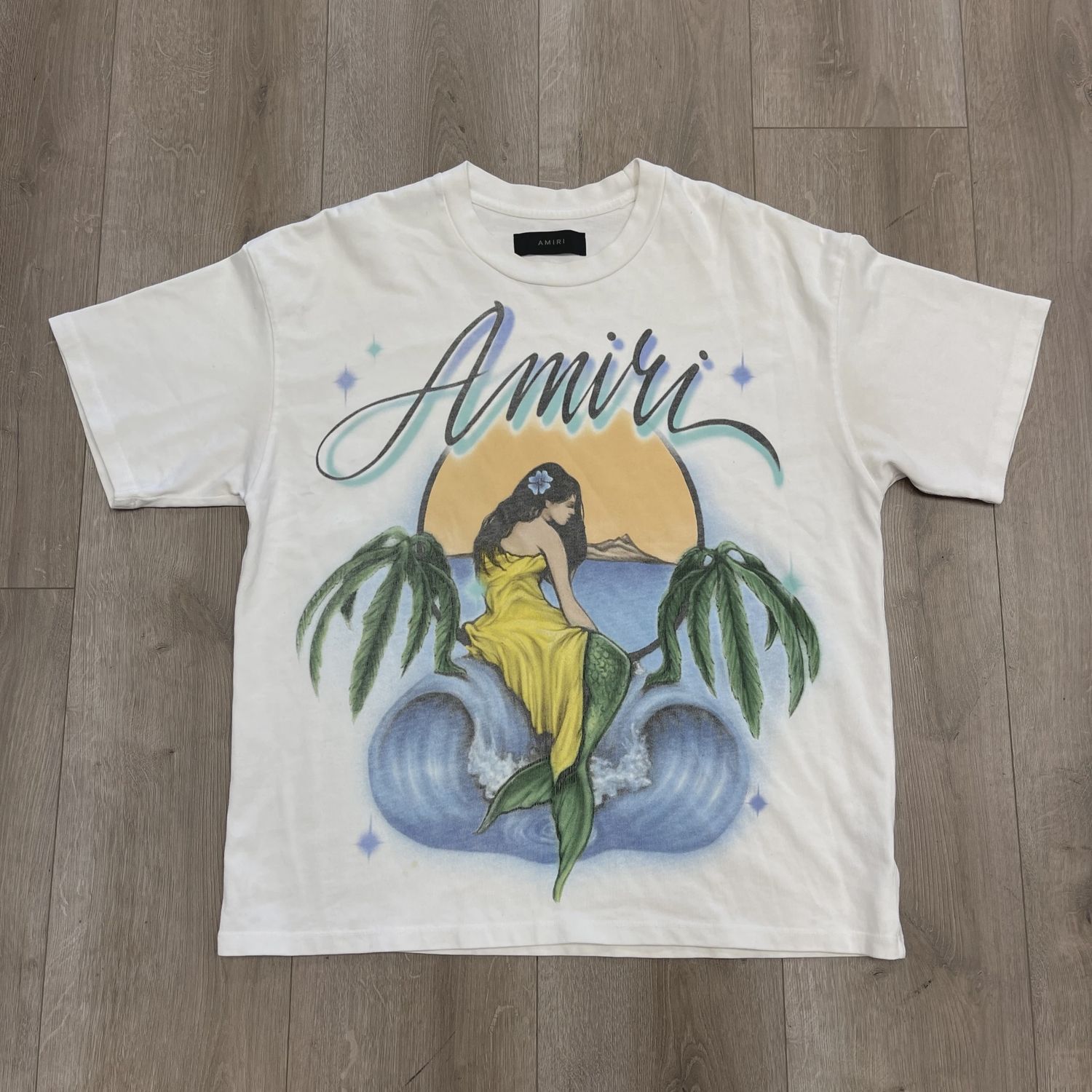 Amiri Airbrushed Mermaid T-Shirt • Pre-Owned [9584]
