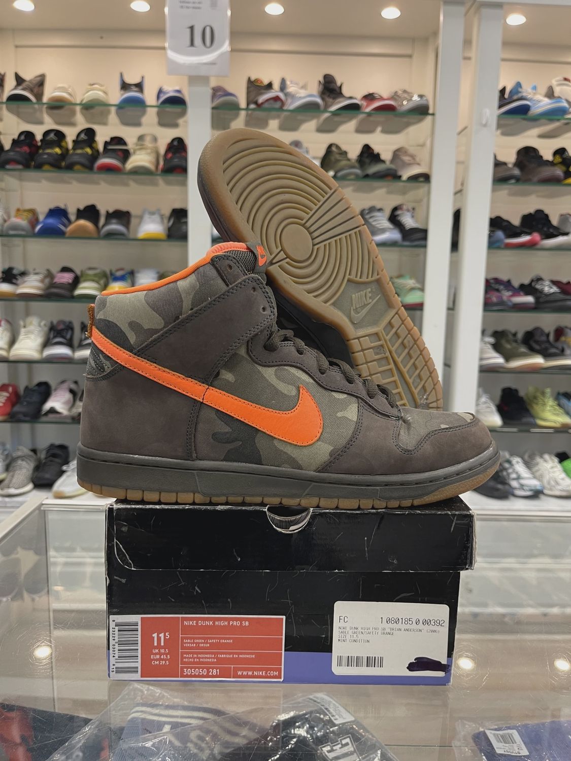 Nike SB Dunk High Brian Anderson Camo • Pre-Owned [6563]