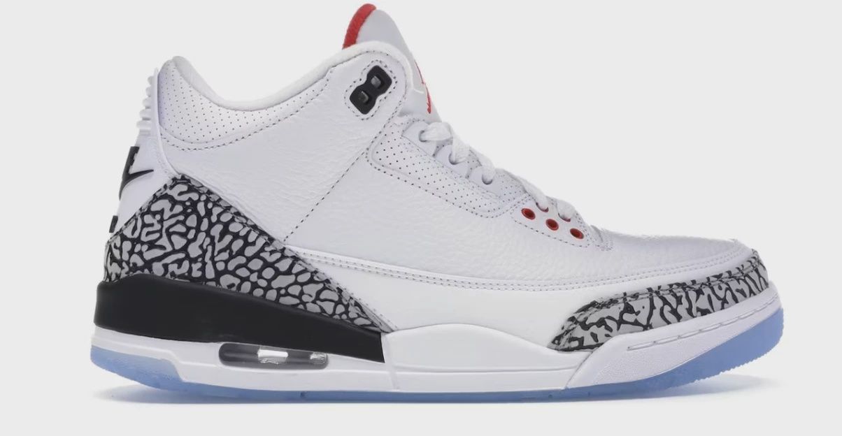 Jordan 3 Retro Free Throw Line White Cement • Brand New [0223]