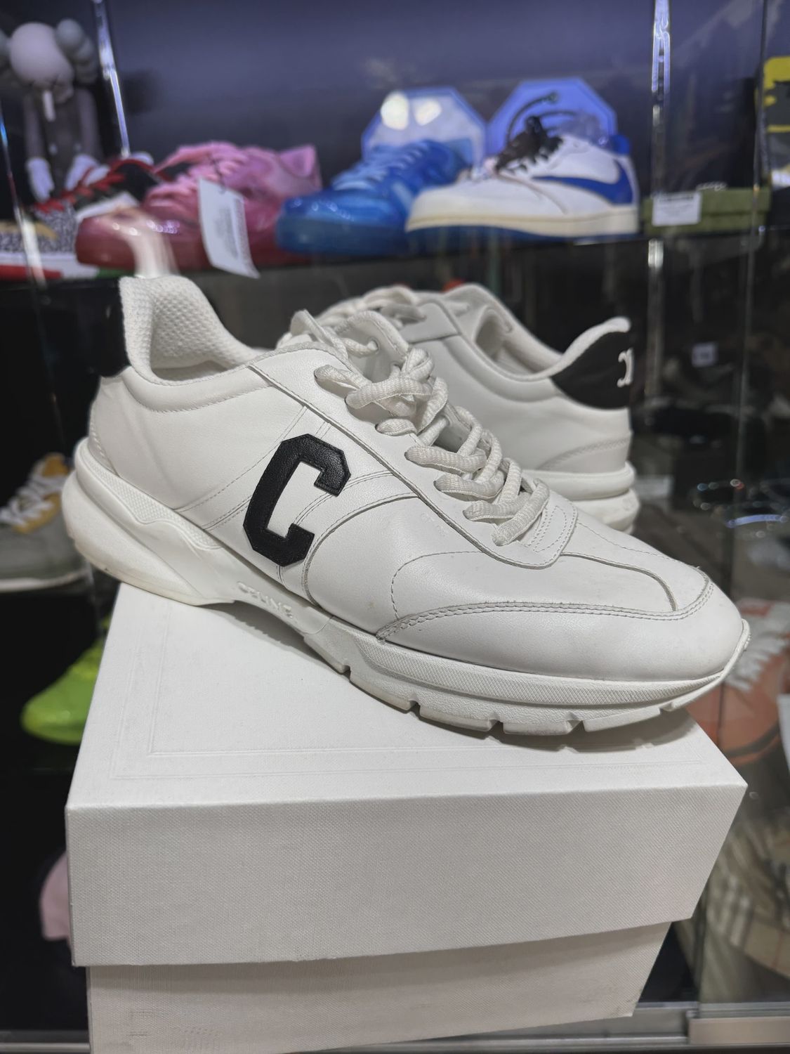 Celine Leather Printed Sneaker • Pre-Owned [4638]