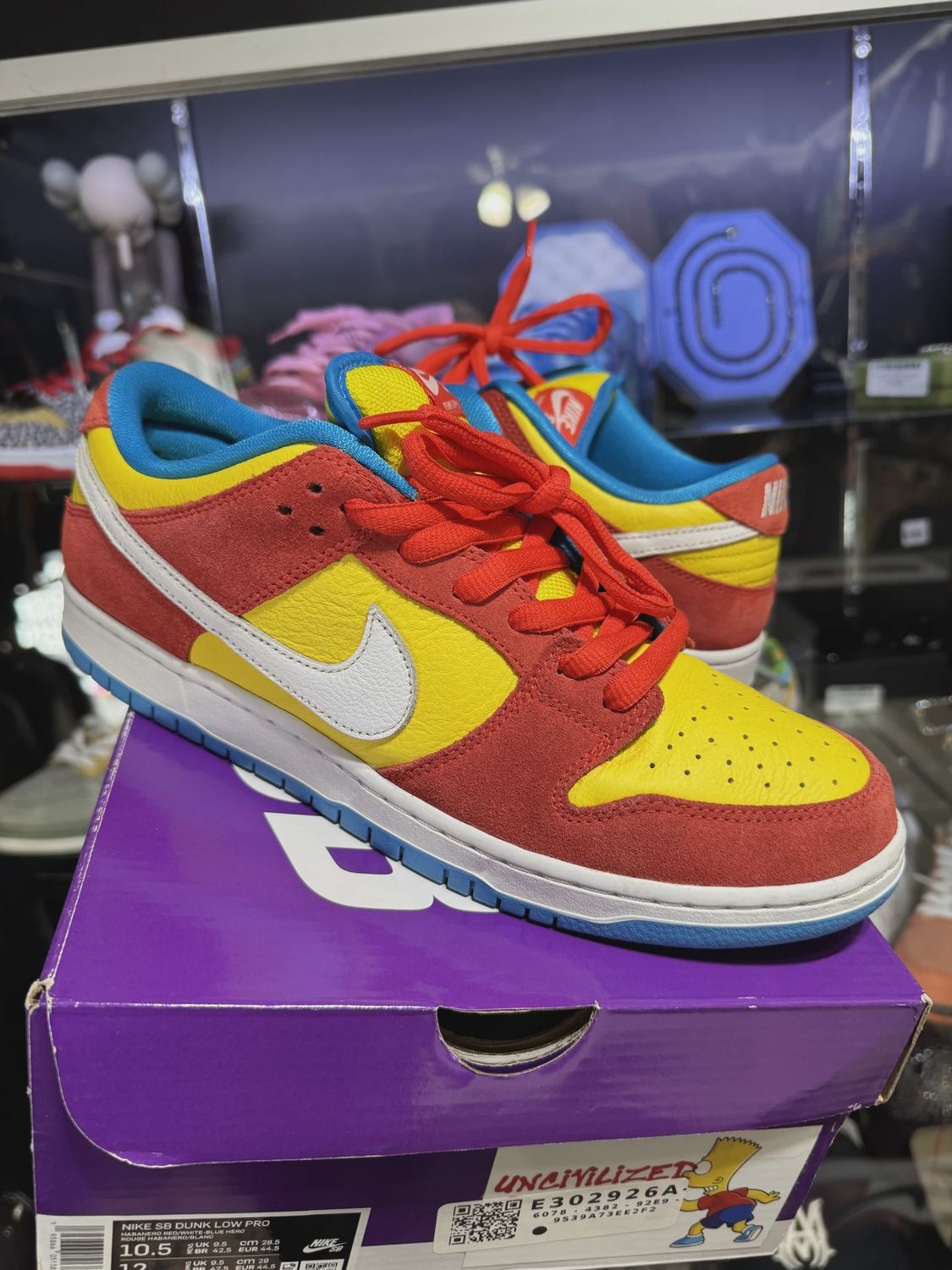 Nike SB Dunk Low Pro Bart Simpson • Pre-Owned [8712]