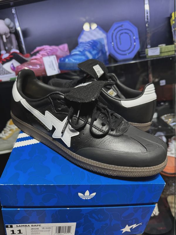 adidas Samba Bape Black White Gum • Pre-Owned [5250]