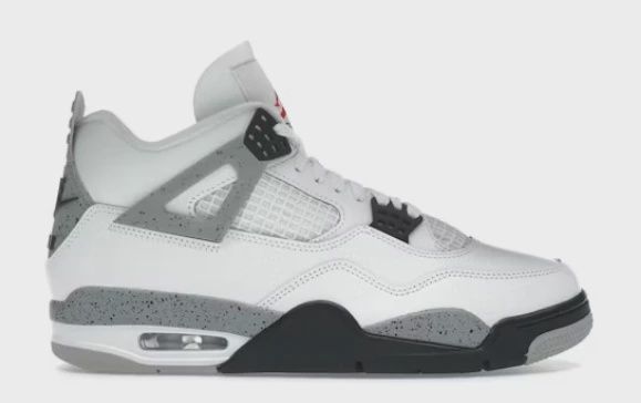 Air Jordan 4 Retro White Cement (2025) • Brand New [3798]