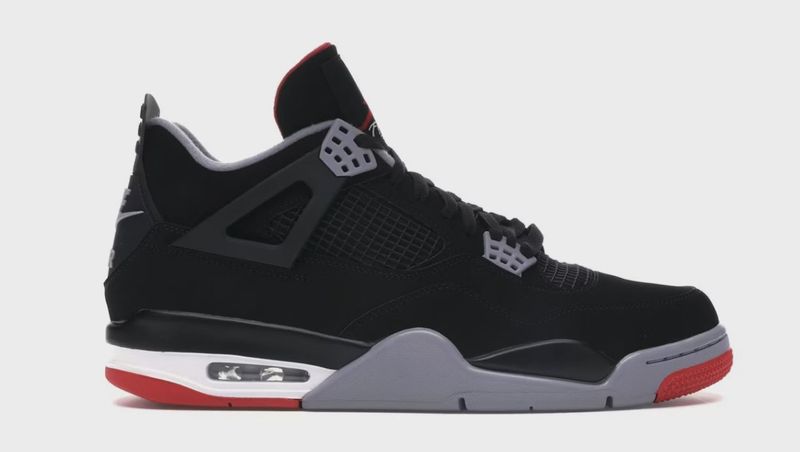 Air Jordan 4 Retro Black Red (2019) • Brand New [2778]