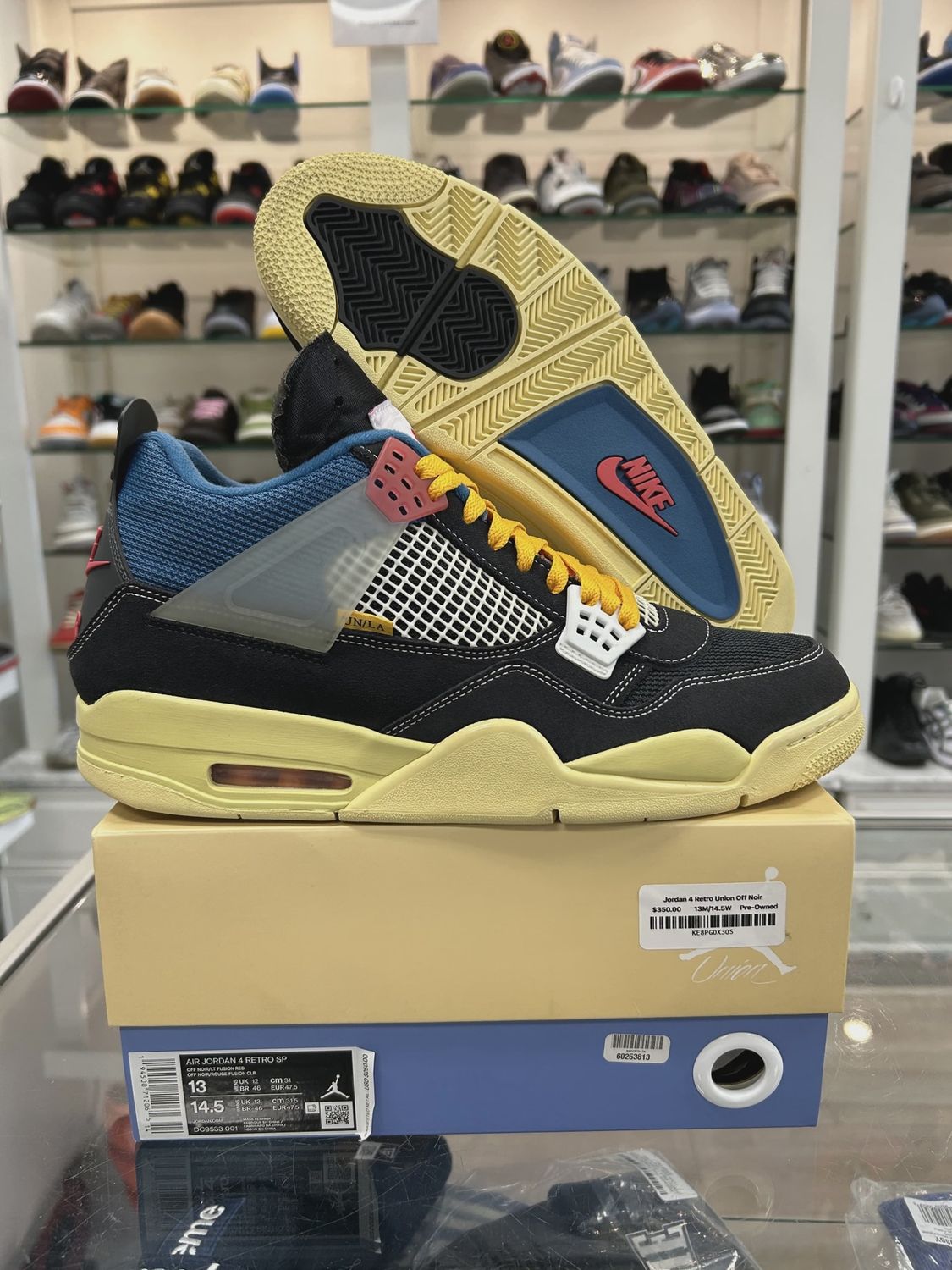 Air Jordan 4 Retro Union Off Noir • Pre-Owned [1659]