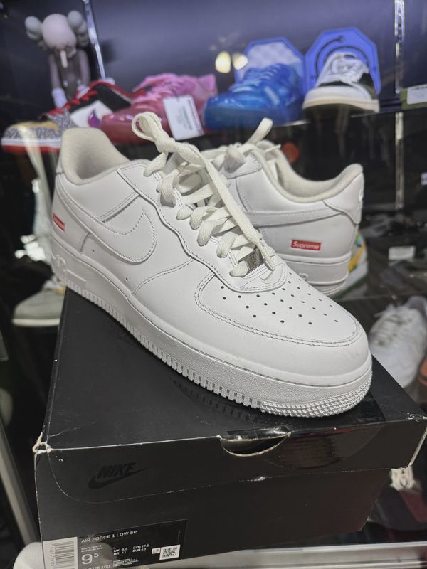 Nike Air Force 1 Low Supreme White • Pre-Owned [7796]
