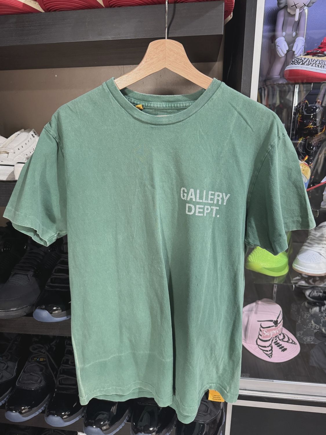 Gallery Dept Green tee • Pre-Owned [2766]