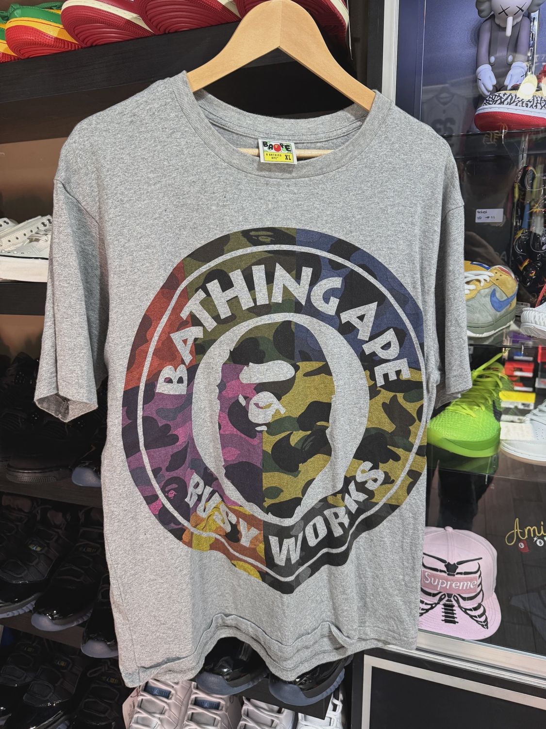 Bape tee color shirt  • Pre-Owned [8359]