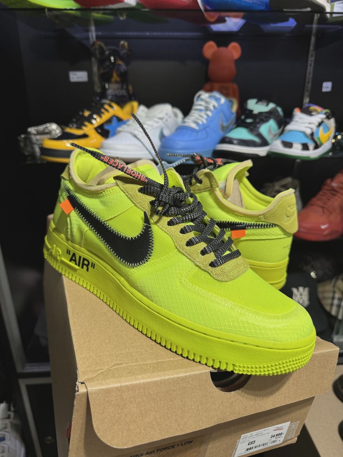 Nike Air Force 1 Low Off-White Volt • Pre-Owned [4344]