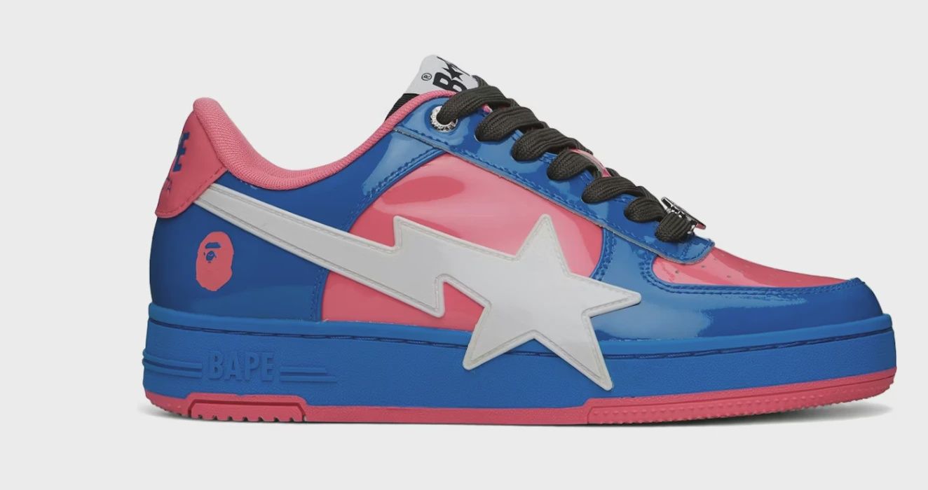 A Bathing Ape Bape Sta OS #1 M2 Blue Pink • Brand New [5773]