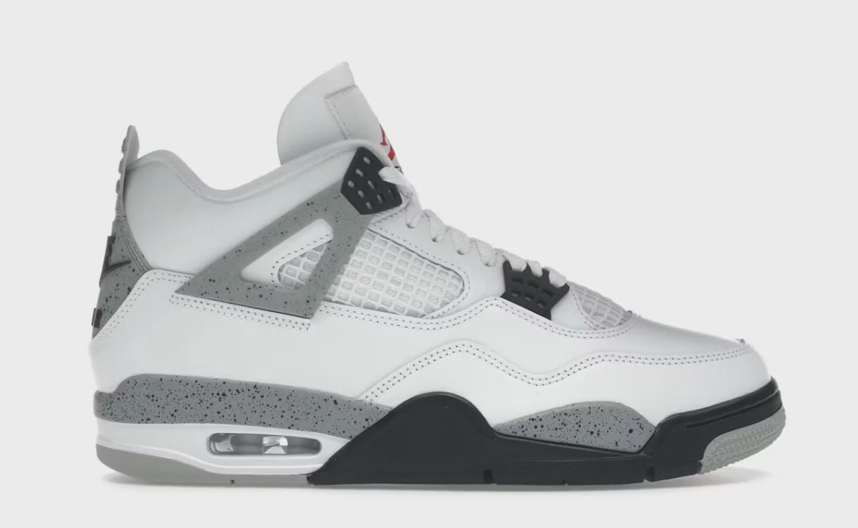 Air Jordan 4 Retro White Cement (2025) • Brand New [0115]