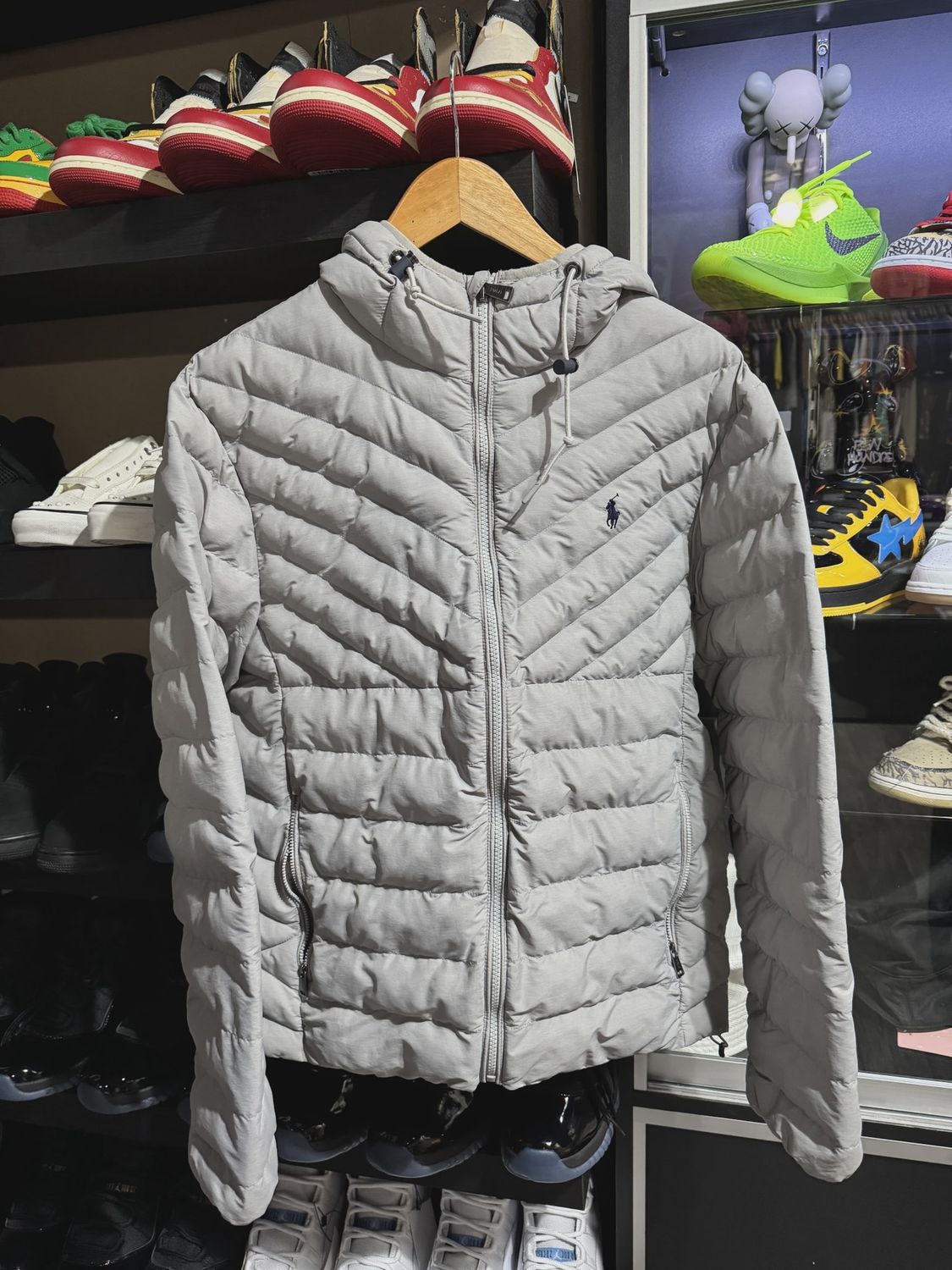 Polo Ralph Lauren Down Jacket Grey M • Pre-Owned [6410]