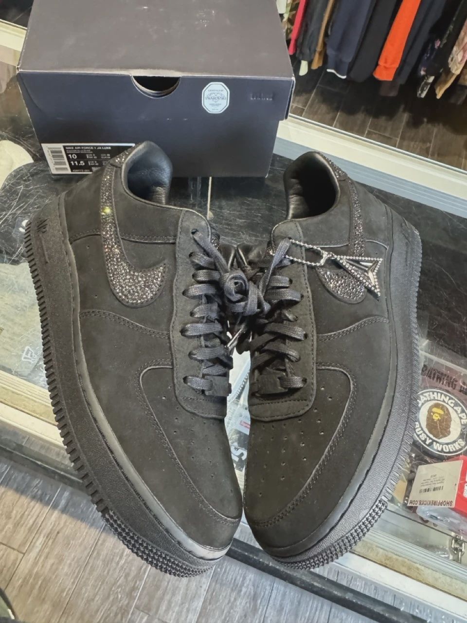 Nike Air Force 1 Low LX Ja Morant Swarovski • Pre-Owned [6873], Product Condition: Pre-Owned, Shoe Size: US M 10