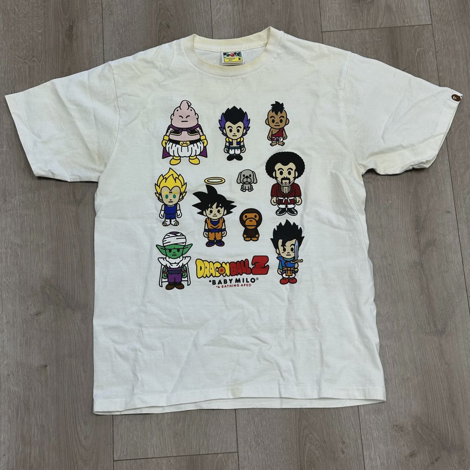 BAPE x Dragon Ball Z Baby Milo Tee White • Pre-Owned [9678]
