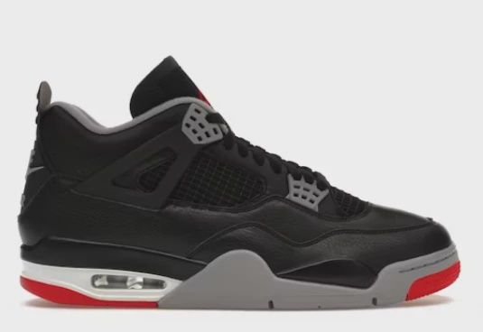 Air Jordan 4 Retro Black Red Reimagined • Brand New [1312]