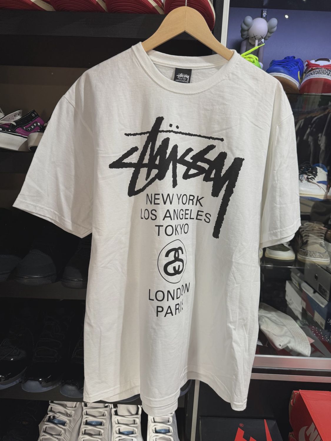 Stussy World Tour Tee Shirt White XL • Brand New [5948]