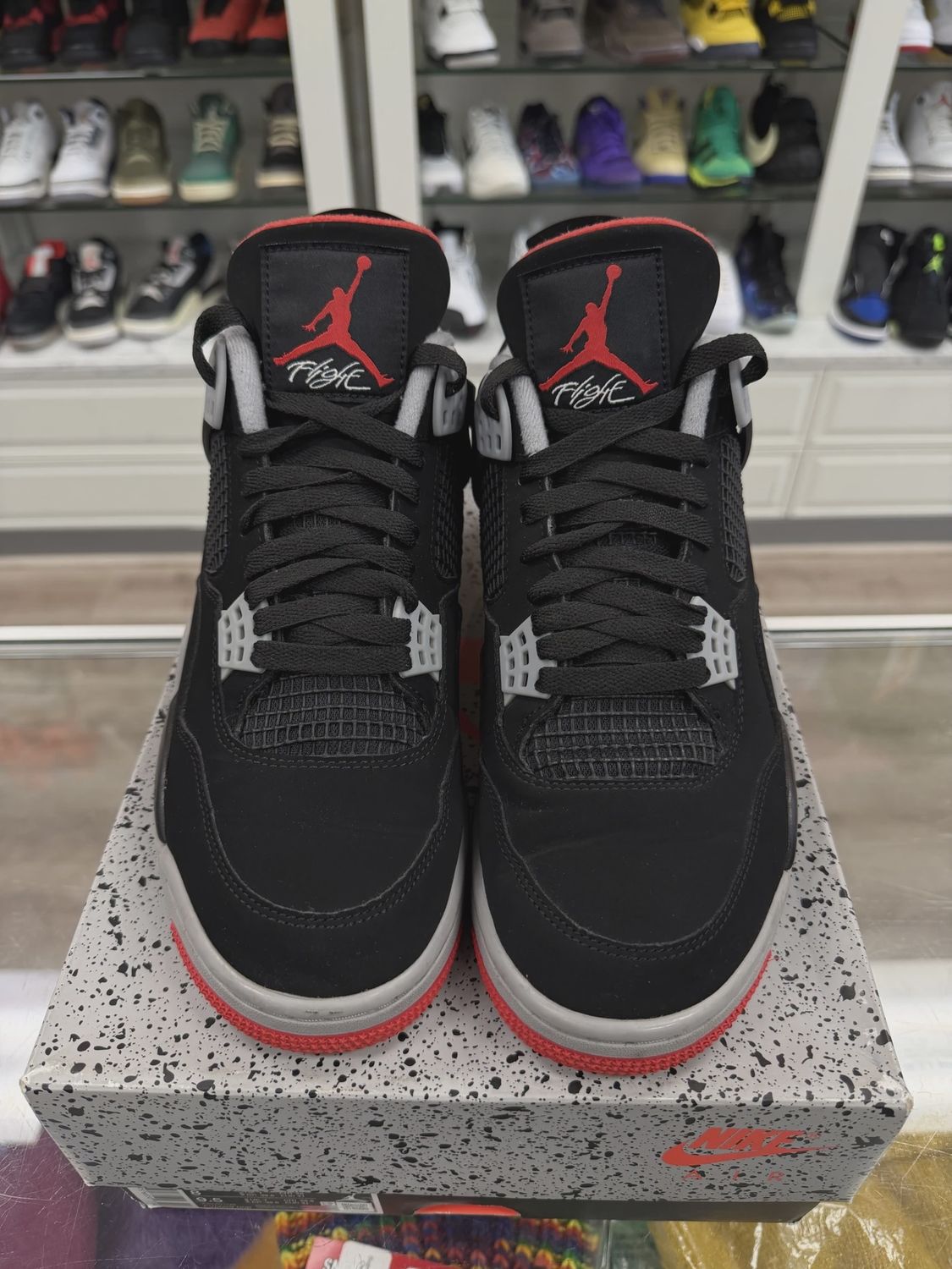 Air Jordan 4 Retro Black Red (2019) replacement box •  [9122]