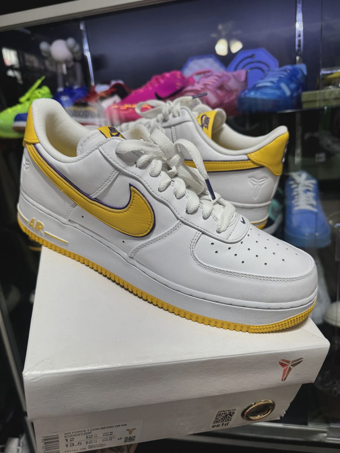 Nike Air Force 1 Low Retro QS Kobe Bryant Lakers Home • Pre-Owned [4031]
