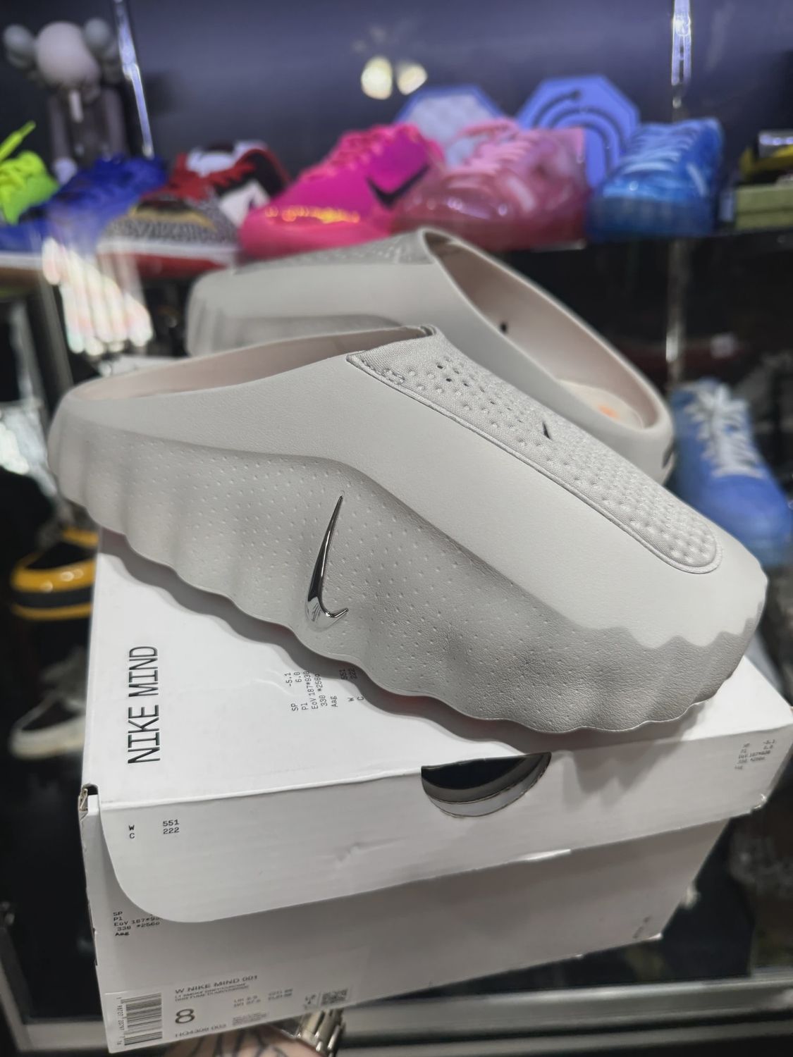 Nike Mind 001 Slide Light Smoke Grey (Women's) • Pre-Owned [8381]