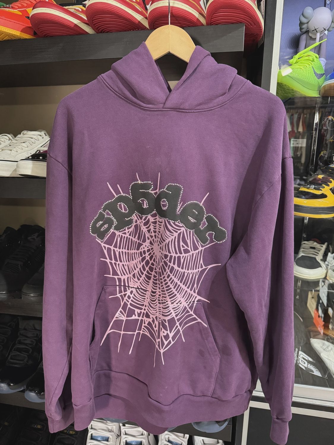 Sp5der purple hoodie • Pre-Owned [3145]