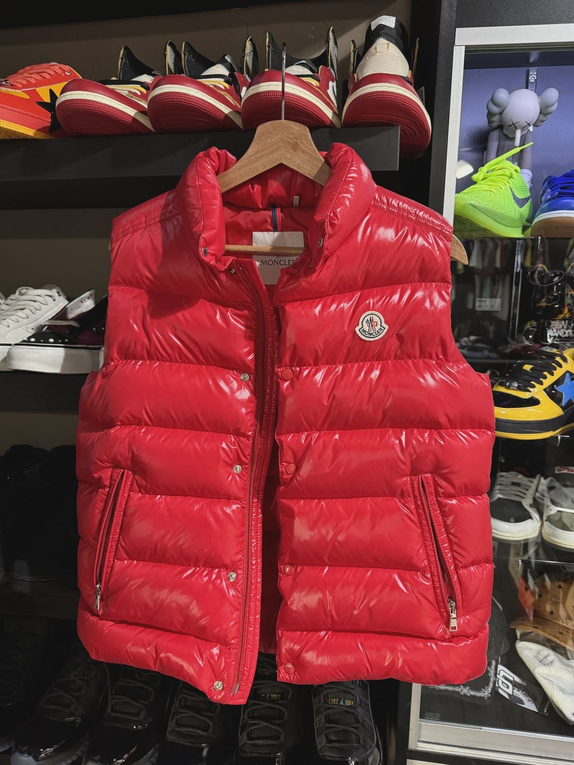 Moncler Red Puffer Vest • Pre-Owned [6136]