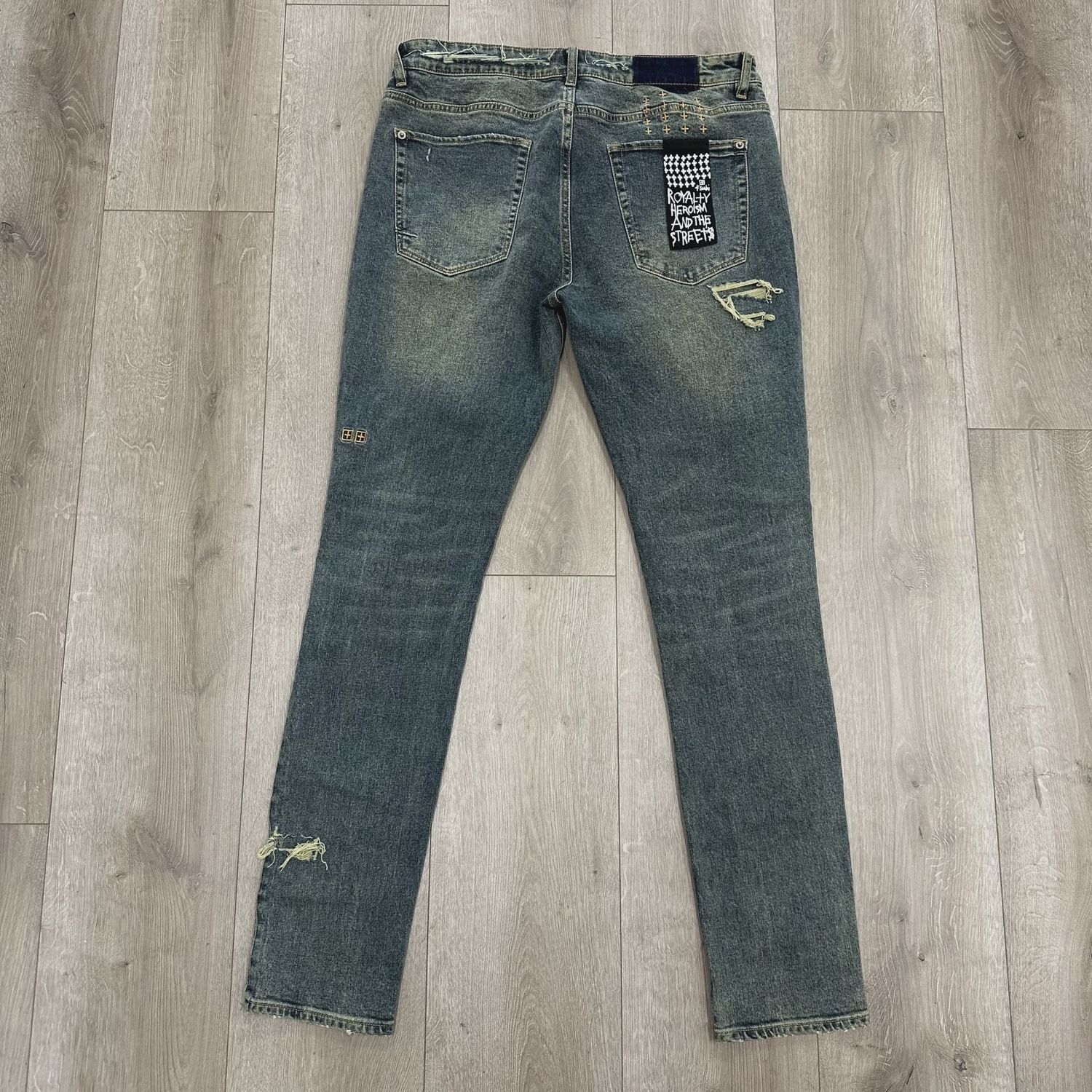 Ksubi Jeans Ripped Blue • Pre-Owned [2043]
