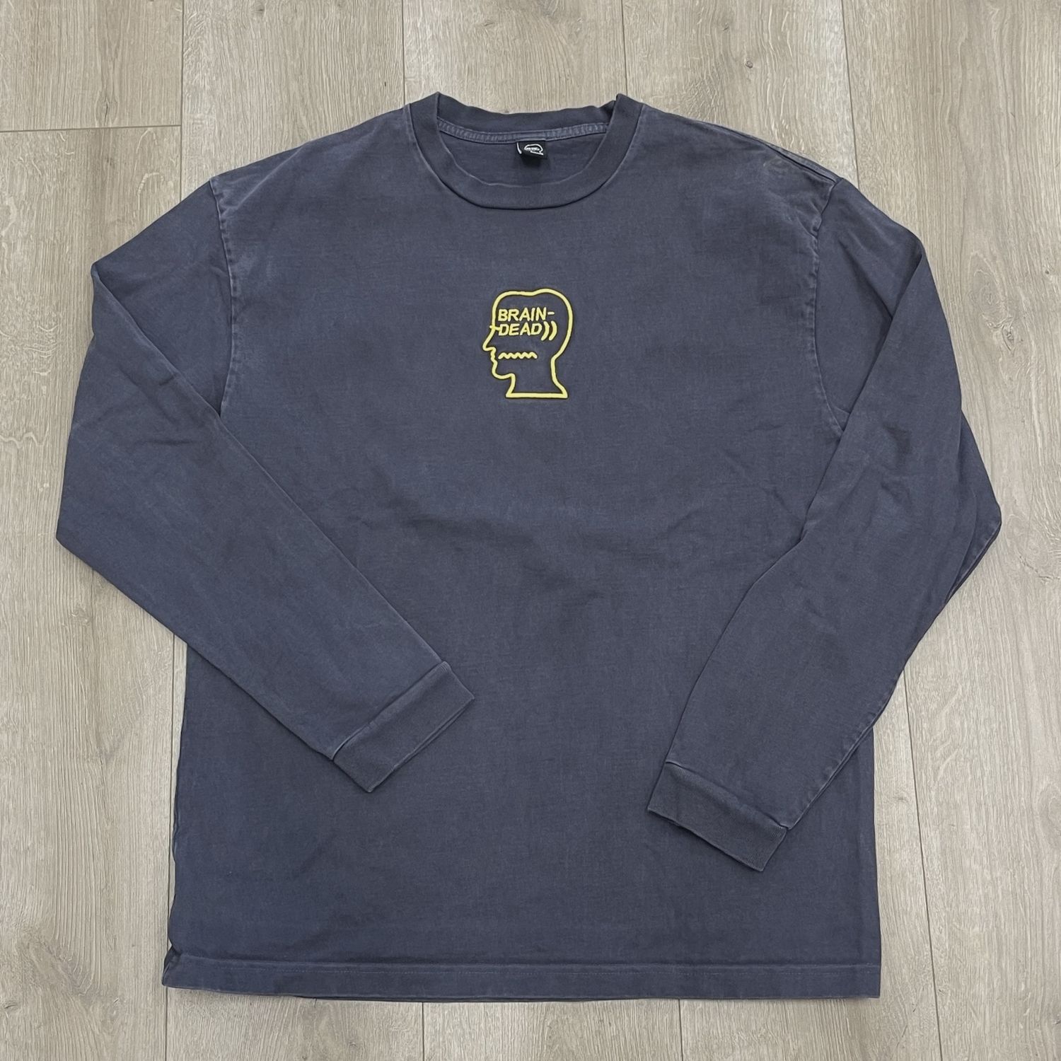 Brain Dead Logo Head Embroidered Heavyweight Longsleeve • Pre-Owned [1681]