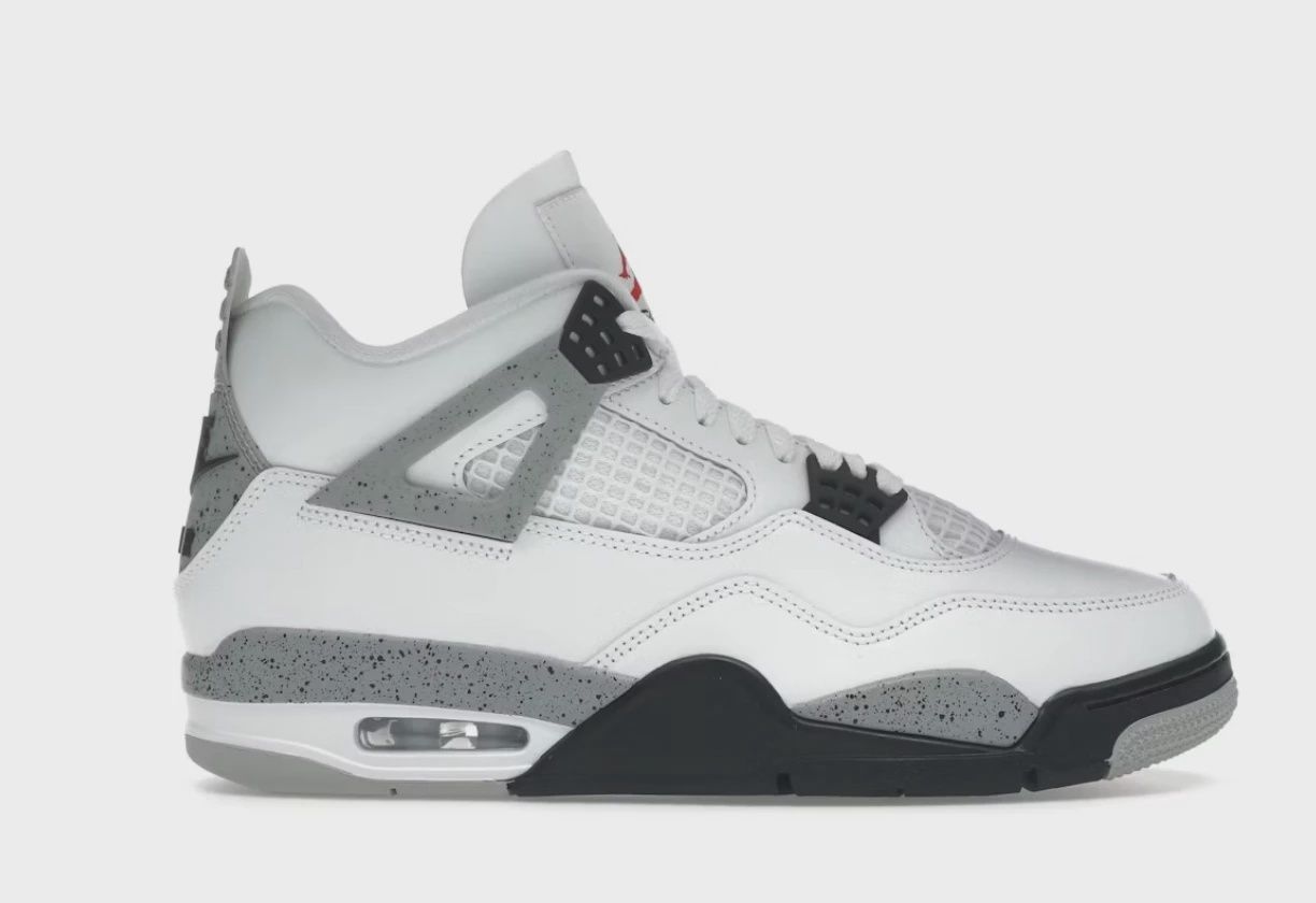 Air Jordan 4 Retro White Cement (2025) • Brand New [0734]