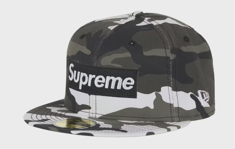 Supreme Shop Box Logo New Era 59Fifty Fitted Hat Snow Camo • Brand New [1604]
