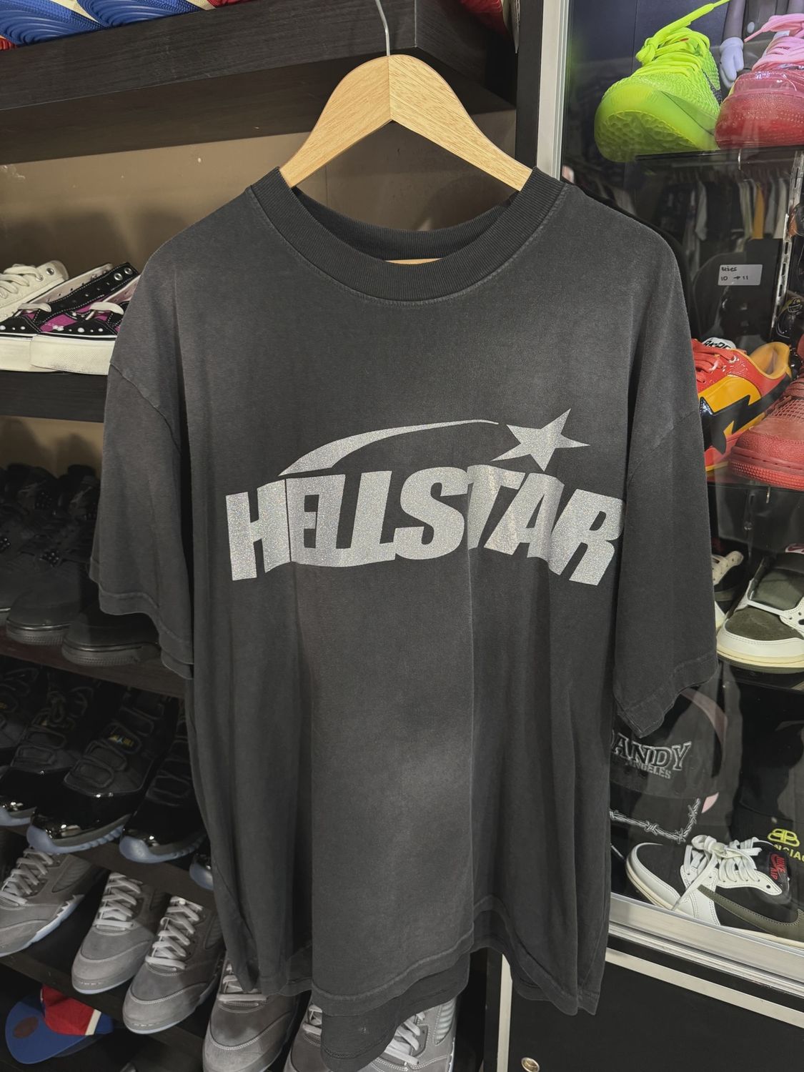 Hellstar Wahed Logo Black Tee • Pre-Owned [3956]