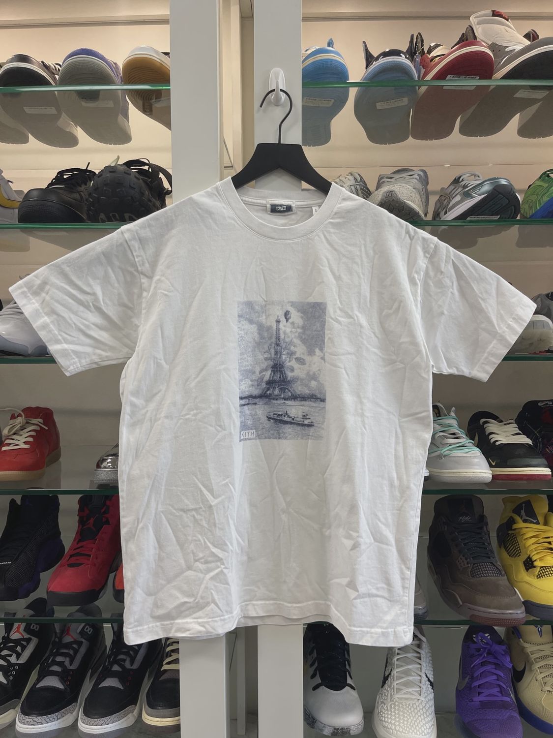 Kith Floral Navy Eiffel Tee • Pre-Owned [0082]