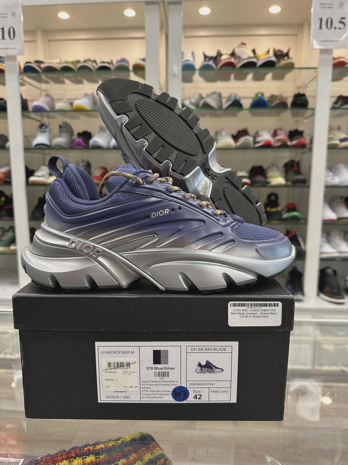 DIOR AND LEWIS HAMILTON B44 Blade Sneaker • Pre-Owned [4143]