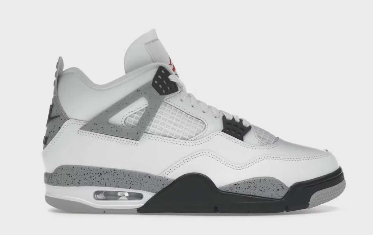 Air Jordan 4 Retro White Cement (2025) • Brand New [7781]