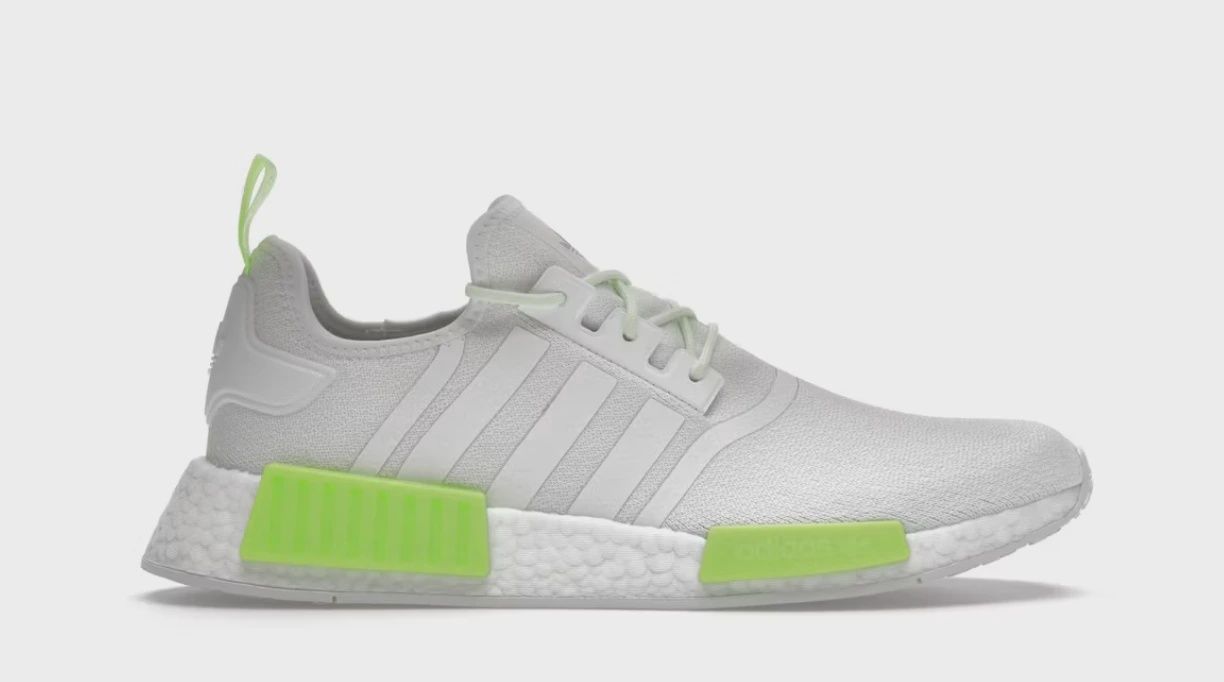 adidas NMD R1 Crystal White Solar Green • Brand New [5151]