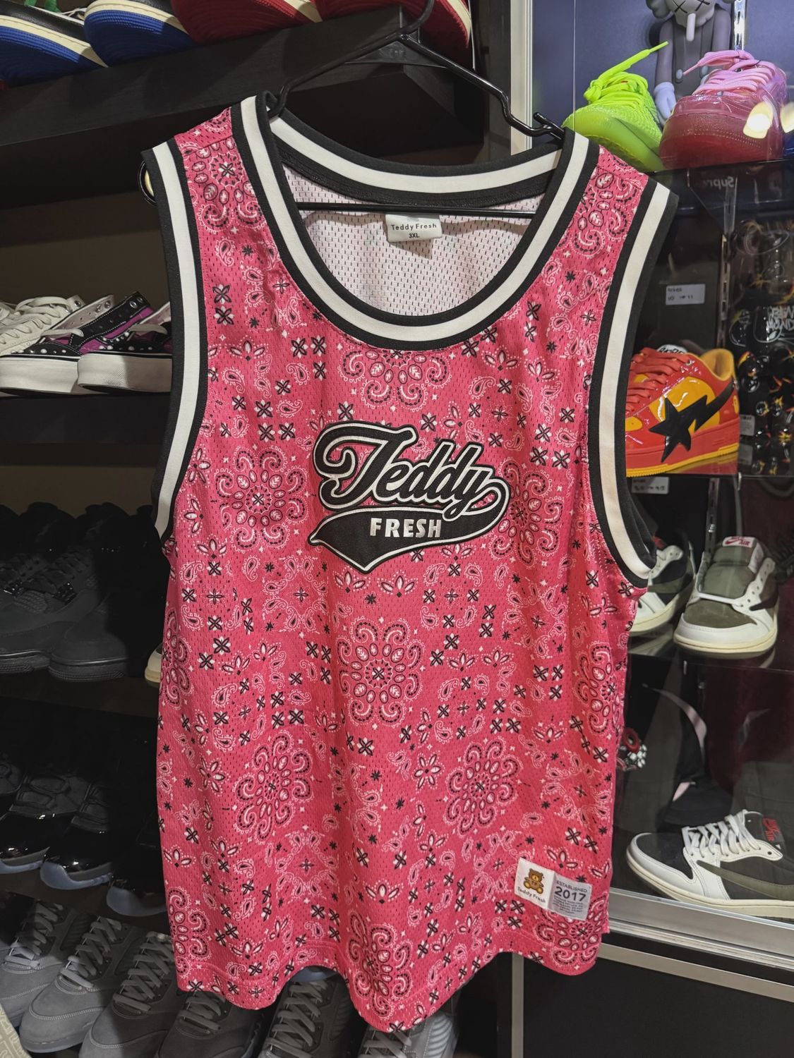 Teddy Fresh Pink Jersey 3XL • Pre-Owned [2660]