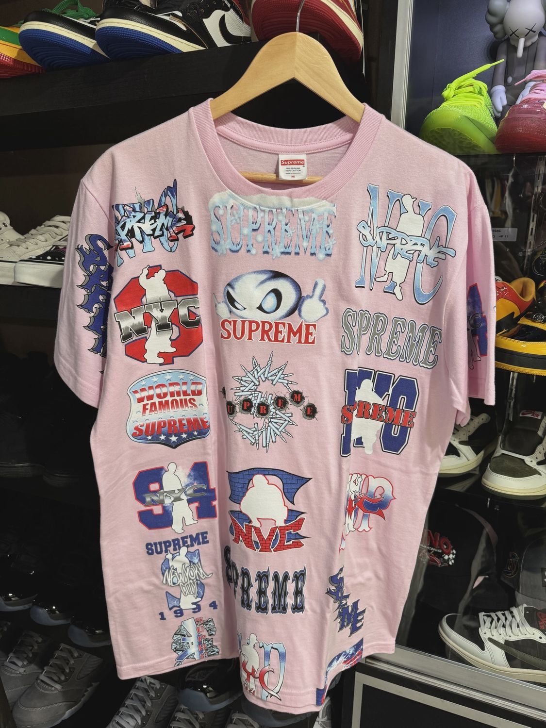 Supreme Flash Tee Light Pink size M • Brand New [4819]