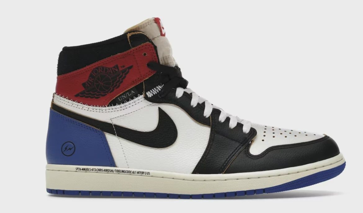 Jordan 1 Retro High OG SP Fragment x Union LA Varsity Red Sport Royal • Brand New [5226]