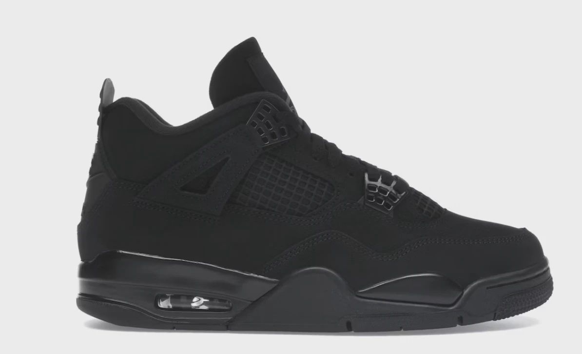 Jordan 4 Retro Black Cat (2025) (GS) • Brand New [7274]