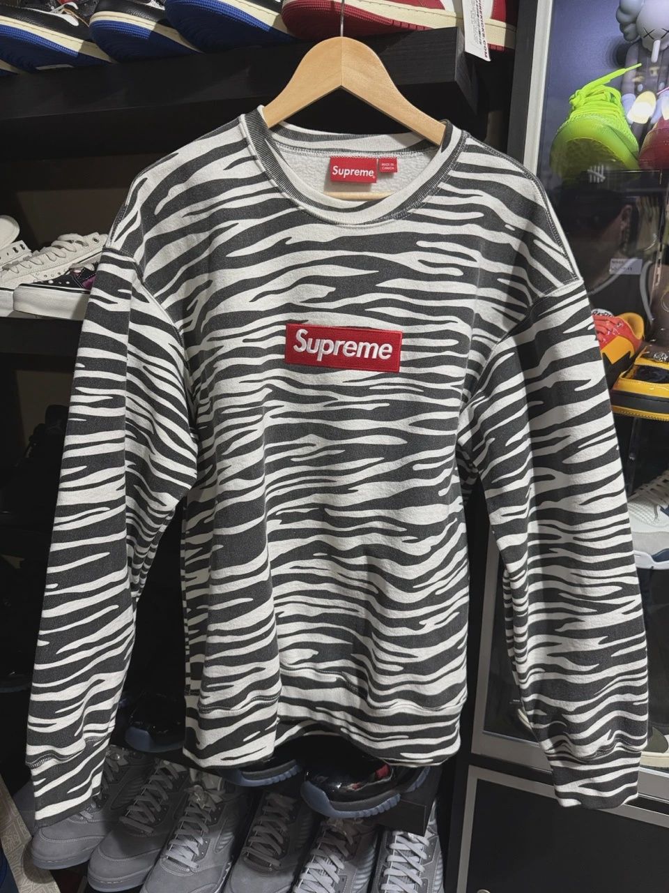 Supreme Zebra Crewneck • Brand New [1092]