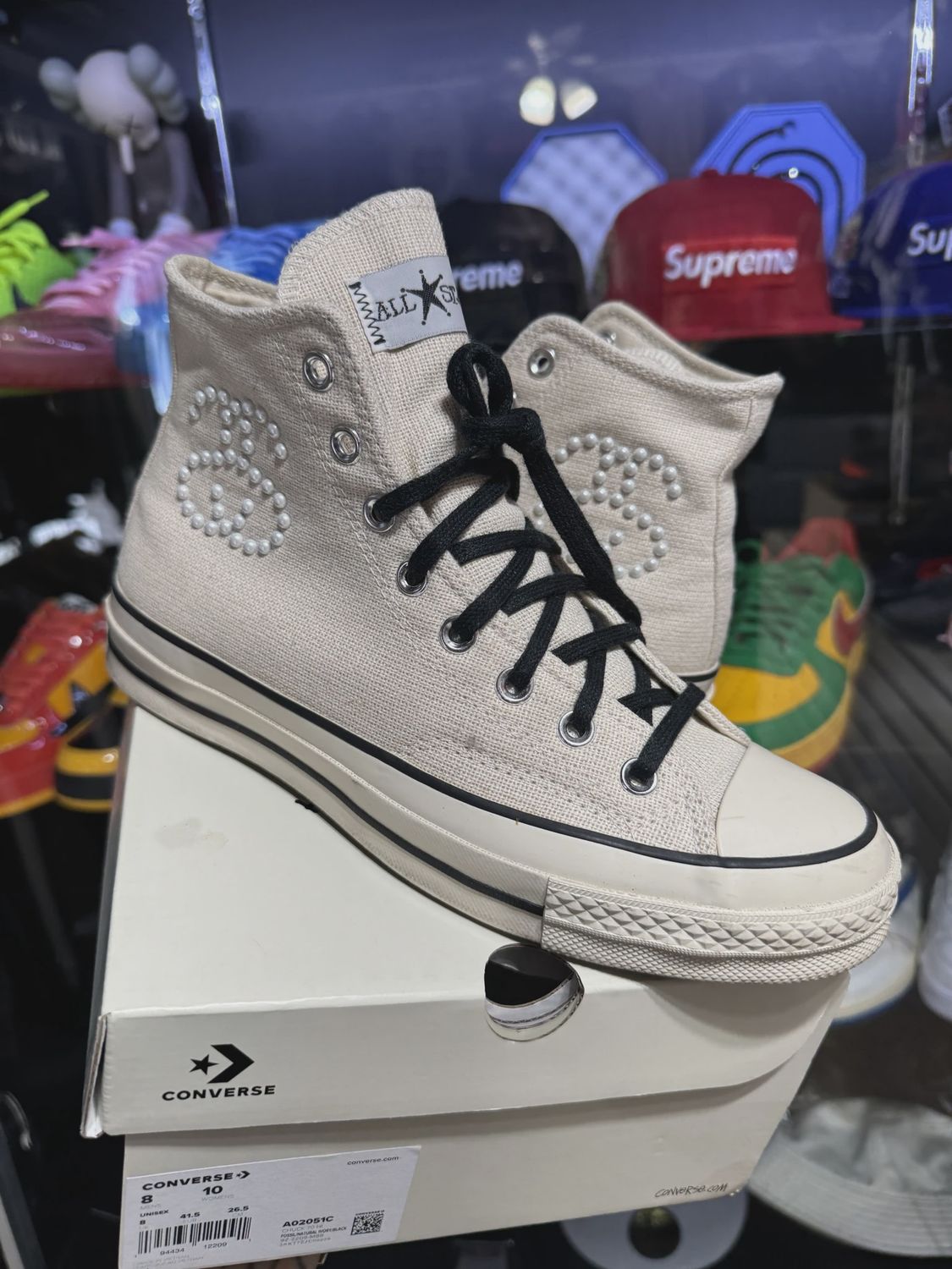 Converse Chuck Taylor All Star All Star 70 Hi Stussy Fossil Pearl • Pre-Owned [6914]