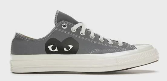 Converse Chuck Taylor All Star 70 Ox Comme des Garcons PLAY Grey • Brand New [0753]