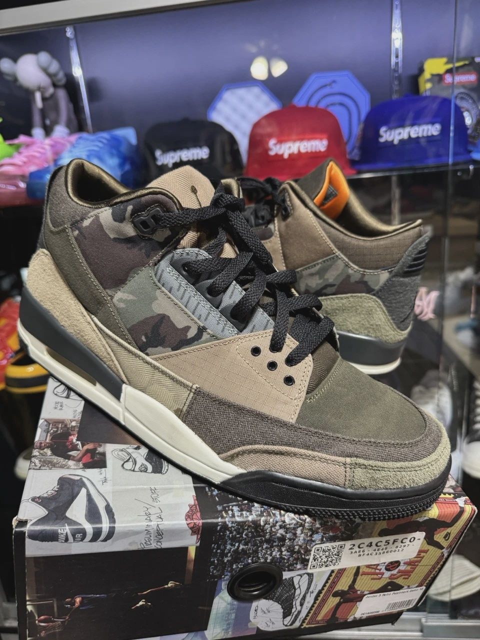 Air Jordan 3 Retro Patchwork Camo • Pre-Owned [5807], Product Condition: Pre-Owned, Shoe Size: US M 13