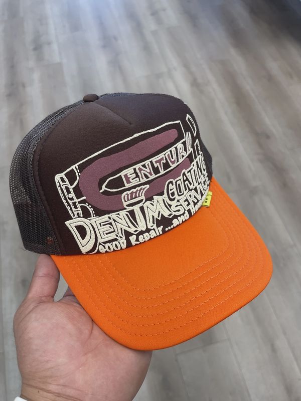 Kapital Century Denim Coating Service Trucker Cap • Pre-Owned [8276]