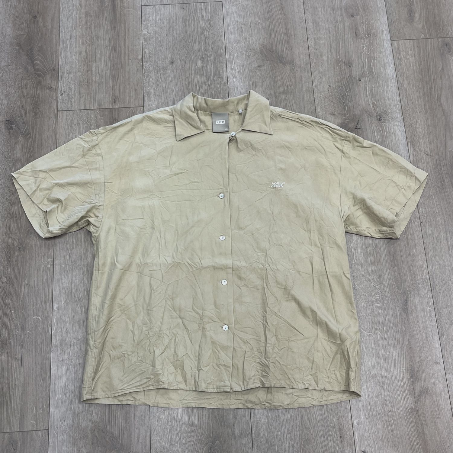 Kith Thompson Camp Collar Silk Shir • Pre-Owned [5229]