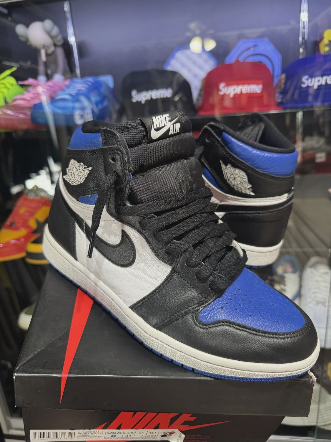 Air Jordan 1 Retro High Royal Blue Toe • Pre-Owned [5669]