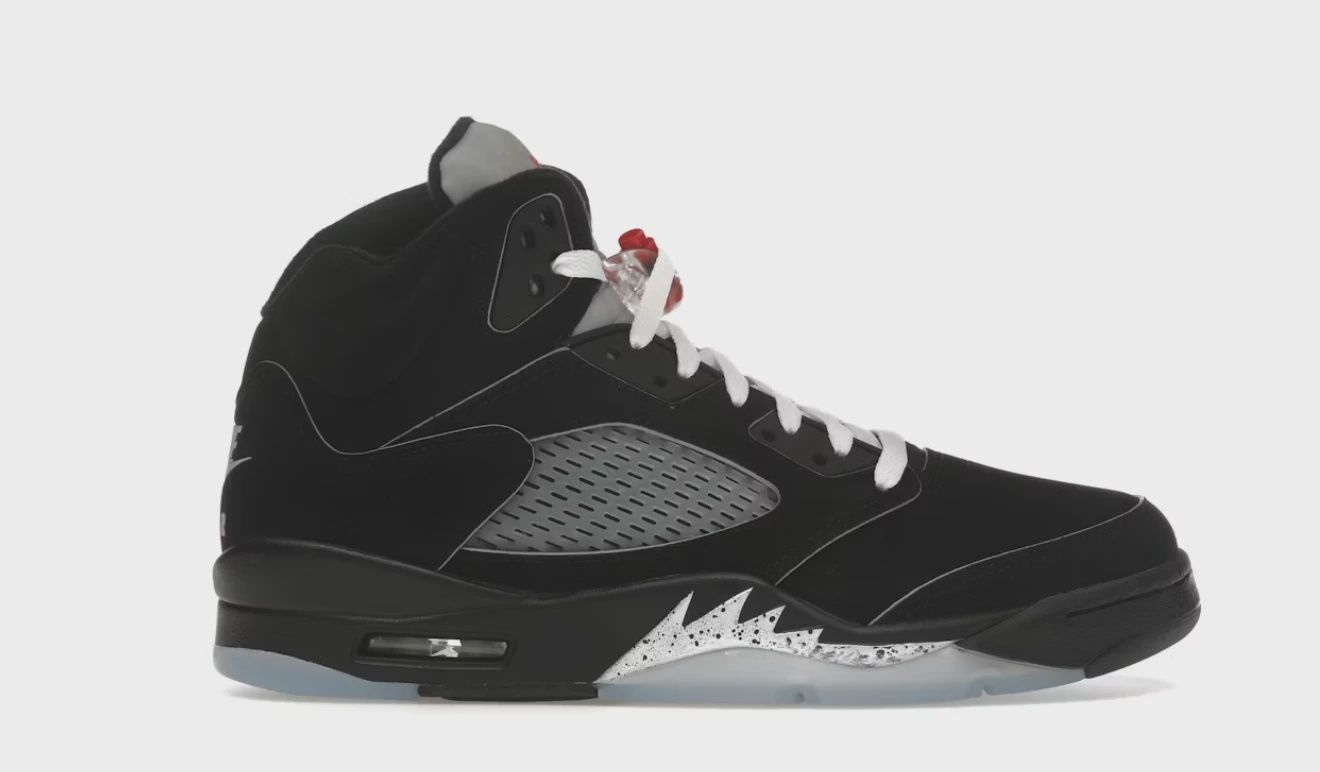 Air Jordan 5 Retro Original Black Metallic Reimagined • Brand New [6885]