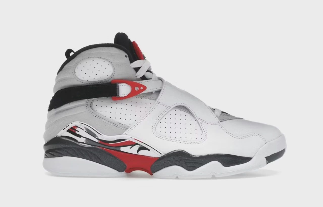 Air Jordan 8 Retro White True Red (2025) • Brand New [2483]